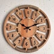 Ahşap Duvar Saati 42 cm