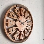 Ahşap Duvar Saati 42 cm